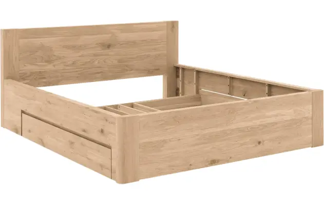 Goossens bedframe bibi onbewerkt eiken - 8205739-05-A