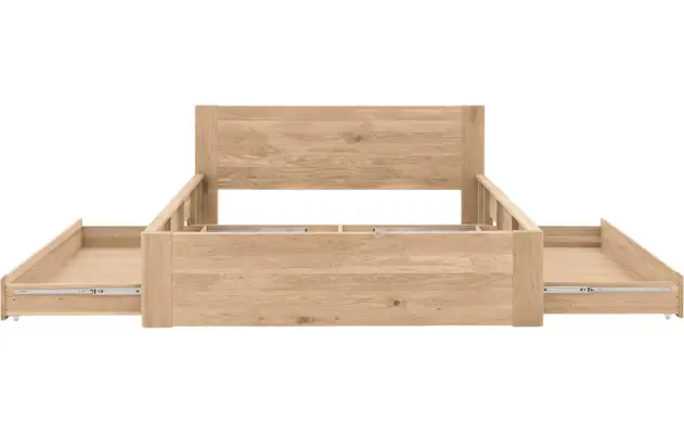 Goossens bedframe bibi onbewerkt eiken - 8205739-06-A
