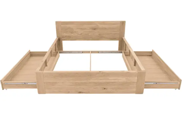 Goossens bedframe bibi onbewerkt eiken - 8205739-08-A