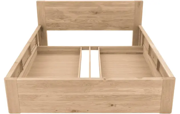 Goossens bedframe bibi onbewerkt eiken - 8205739-09-A