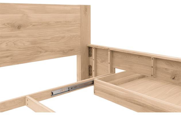 Goossens bedframe bibi onbewerkt eiken - 8205739-10-A