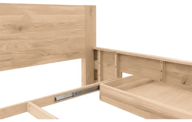 Goossens bedframe bibi onbewerkt eiken - 8205739-10-A