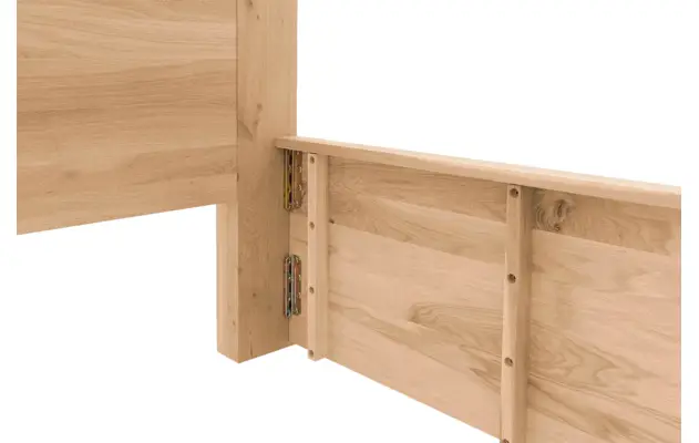 Goossens bedframe bibi blank eiken - 8205742-08-A