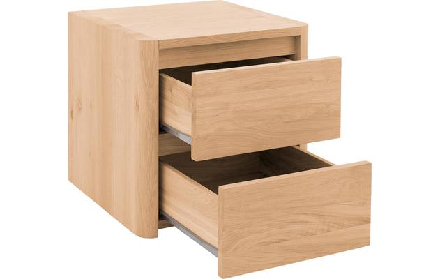 Goossens nachtkastje bibi blank eiken - 8205749-03-A