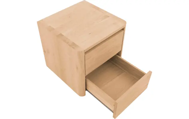 Goossens nachtkastje bibi blank eiken - 8205749-04-A