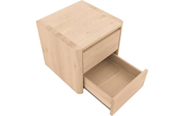 Goossens nachtkastje bibi wit eiken - 8205753-04-A
