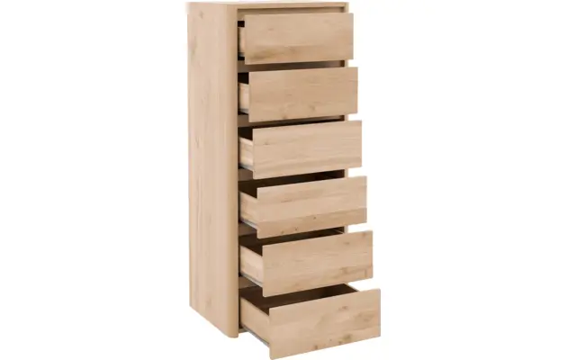 Goossens excellent ladekast bibi wit eiken - 8205754-04-A