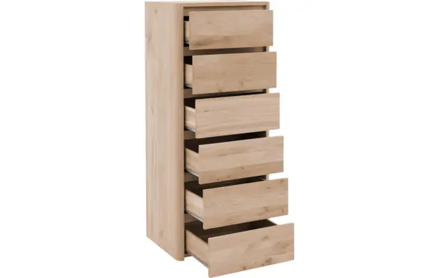 Goossens excellent ladekast bibi wit eiken - 8205756-04-A