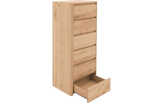 Goossens excellent ladekast bibi blank eiken - 8205758-05-A