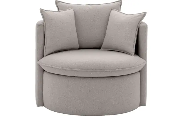 Goossens fauteuil bonne grijs stof - 8210029-B-01