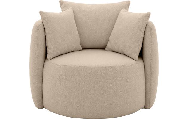 Goossens fauteuil terra beige stof - 8210034-B-01