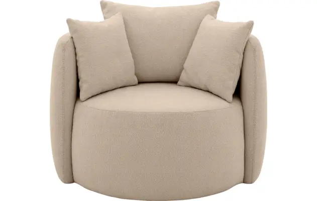 Goossens fauteuil terra beige stof - 8210034-B-01