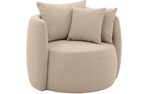 Goossens fauteuil terra beige stof - 8210034-B-03