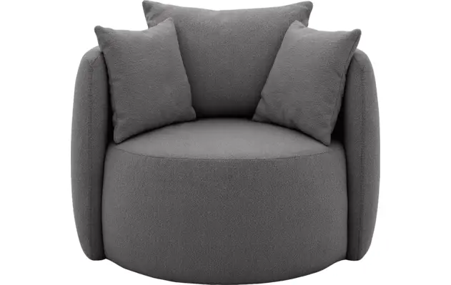 Goossens fauteuil terra grijs stof - 8210035-B-01