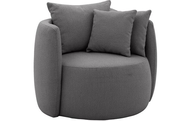 Goossens fauteuil terra grijs stof - 8210035-B-03