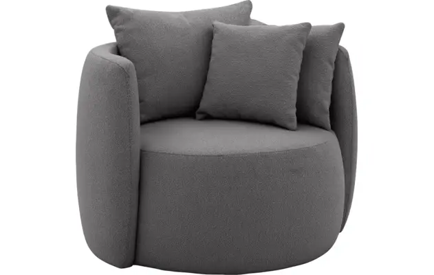 Goossens fauteuil terra grijs stof - 8210035-B-03