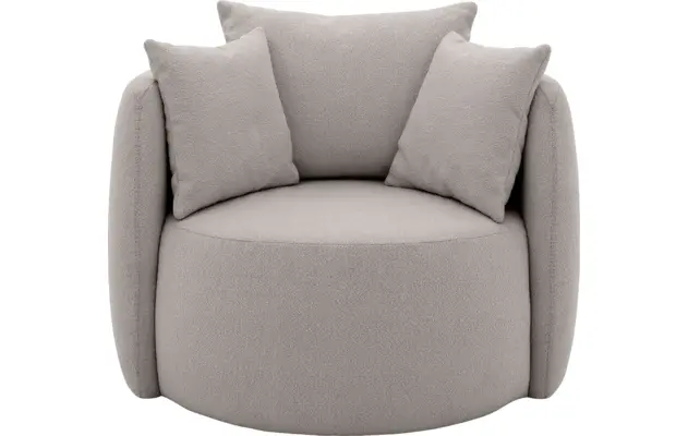 Goossens fauteuil terra grijs stof - 8210036-B-01