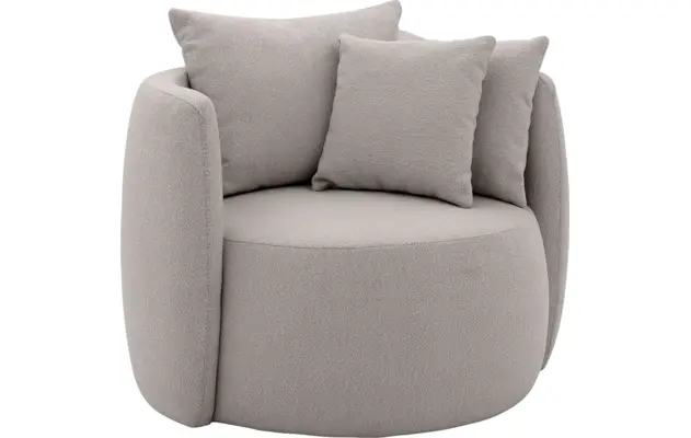 Goossens fauteuil terra grijs stof - 8210036-B-03