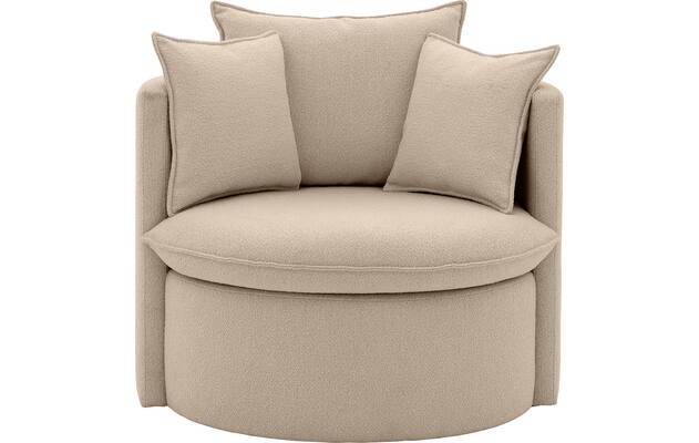 Goossens fauteuil bonne beige stof - 8210037-B-01
