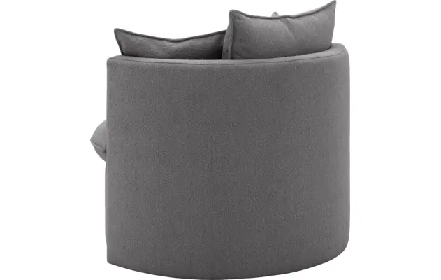 Goossens fauteuil bonne grijs stof - 8210038-B-04