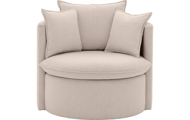 Goossens fauteuil bonne beige stof - 8210039-B-01