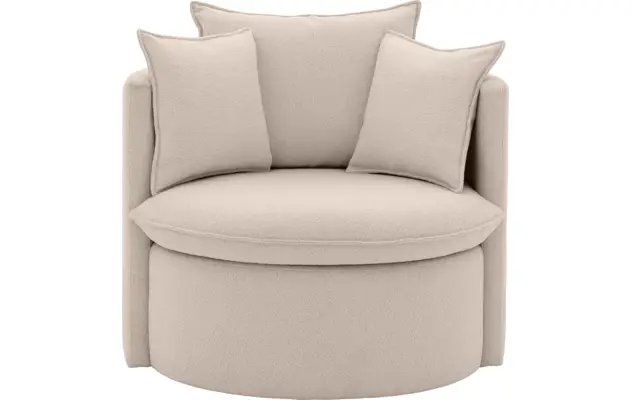 Goossens fauteuil bonne beige stof - 8210039-B-01