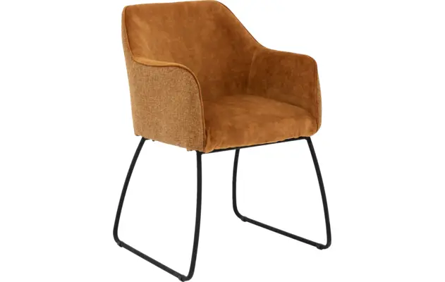 Goossens eetkamerstoel lisbet goud stof - 8210040-01
