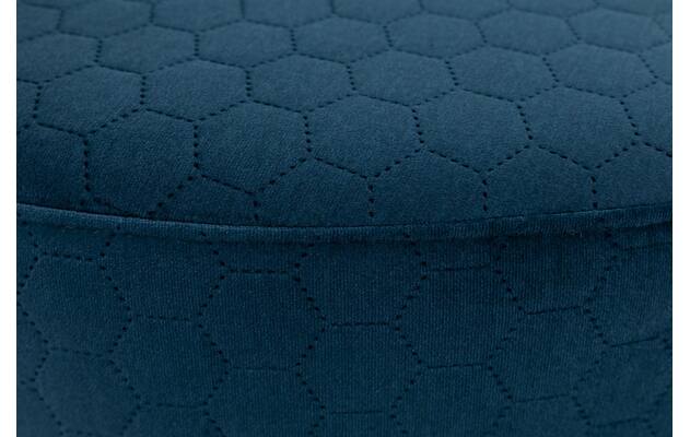 Goossens poef arendal blauw stof - 8210075-07