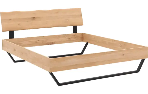 Goossens bedframe slade blank eiken - 8210078-04