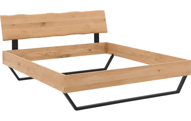 Goossens bedframe slade blank eiken - 8210082-04