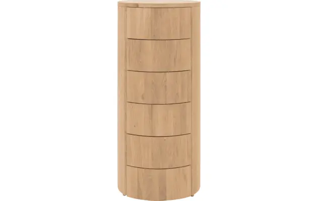 Goossens excellent ladekast denzo wit eiken - 8210118-01