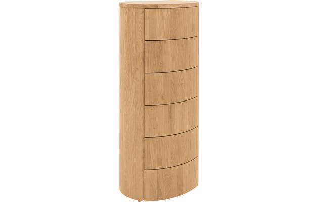 Goossens excellent ladekast denzo blank eiken - 8210119-02
