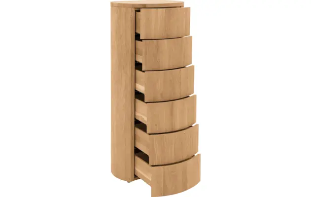 Goossens excellent ladekast denzo blank eiken - 8210119-03