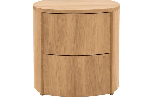 Goossens excellent nachtkastje denzo blank eiken - 8210122-01