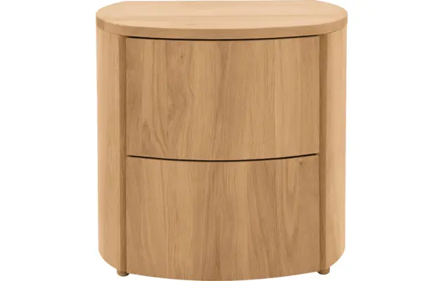 Goossens excellent nachtkastje denzo blank eiken - 8210122-01