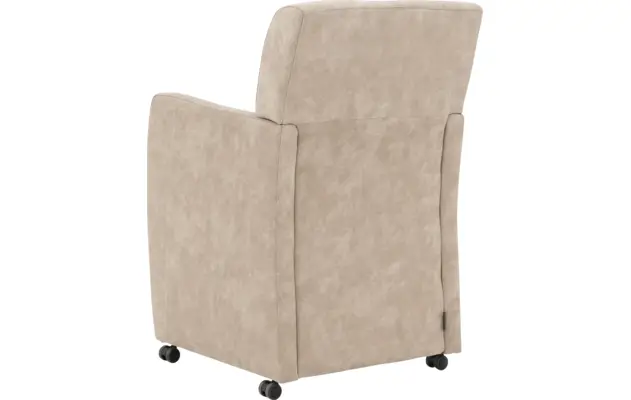 Goossens eetkamerstoel alex beige microvezel - 8210210-03