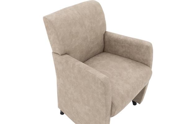 Goossens eetkamerstoel alex beige microvezel - 8210210-04