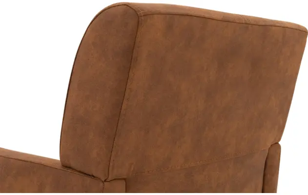 Goossens eetkamerstoel alex bruin microvezel - 8210219-05