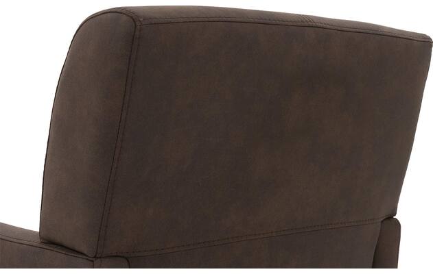 Goossens eetkamerstoel alex bruin microvezel - 8210220-05