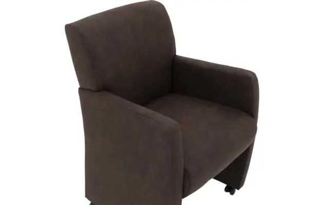 Goossens eetkamerstoel alex bruin microvezel - 8210221-04