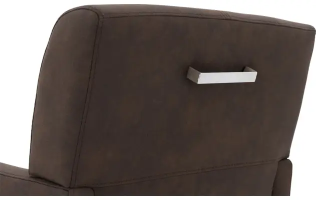 Goossens eetkamerstoel alex bruin microvezel - 8210221-05