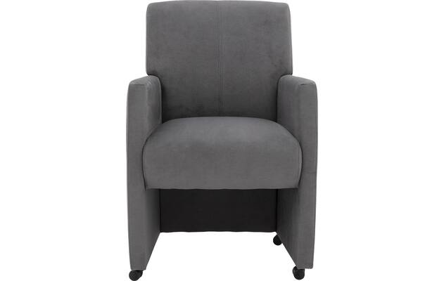 Goossens eetkamerstoel alex grijs stof - 8210223-01