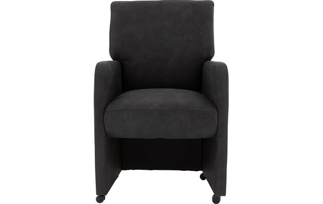 Goossens eetkamerstoel leen grijs microvezel - 8210225-01