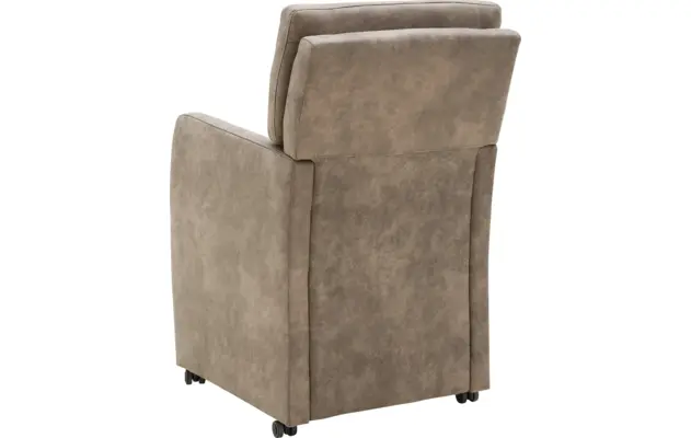 Goossens eetkamerstoel leen bruin microvezel - 8210227-03