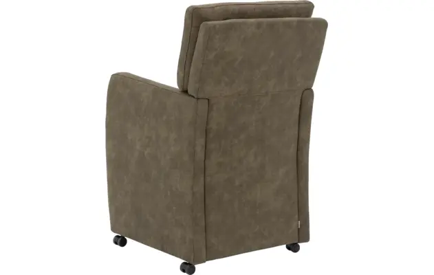Goossens eetkamerstoel leen groen microvezel - 8210228-04