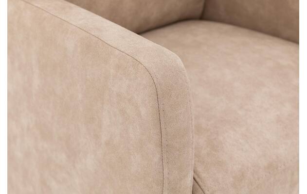Goossens eetkamerstoel leen beige microvezel - 8210229-06