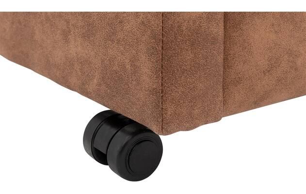 Goossens eetkamerstoel leen bruin microvezel - 8210233-05