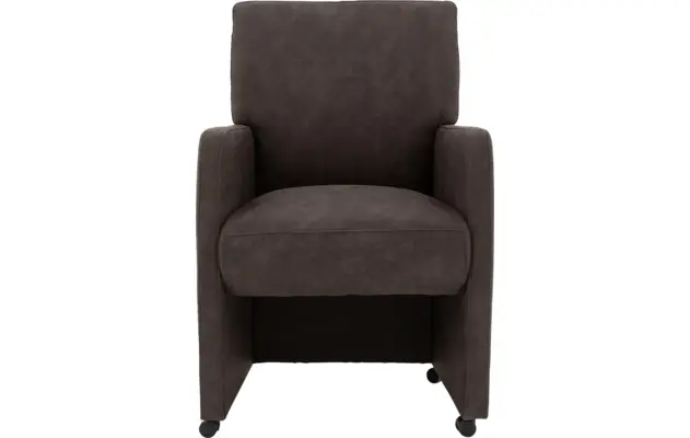 Goossens eetkamerstoel leen grijs microvezel - 8210235-01
