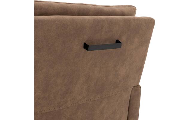 Goossens eetkamerstoel leen bruin microvezel - 8210237-04