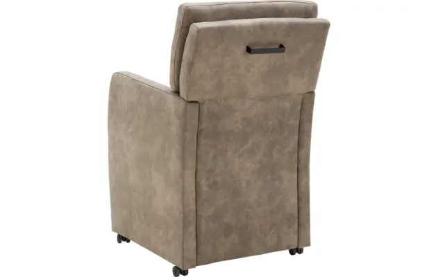 Goossens eetkamerstoel leen bruin microvezel - 8210238-03